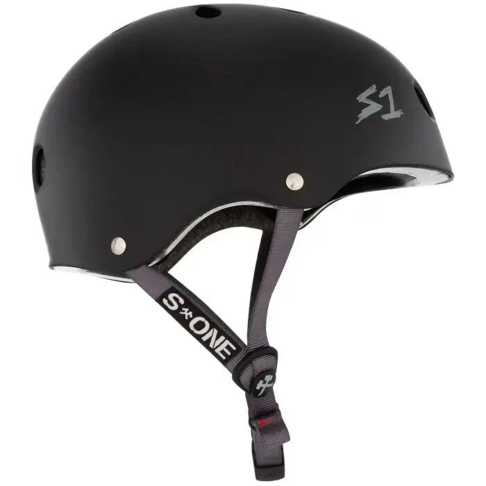 Kask - Lifer - Matowa czerń - Szare paski - Rozmiar S - S ONE 3/6