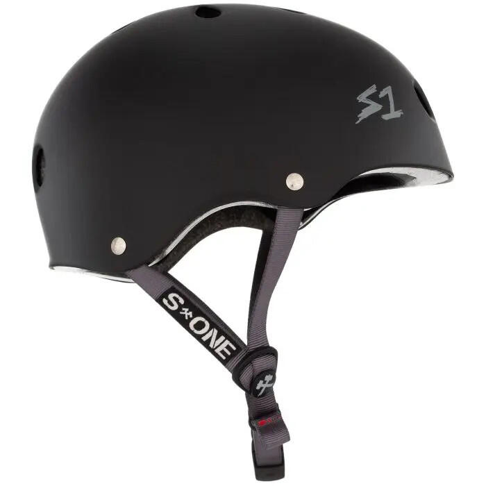 Casco - Lifer - Nero opaco - Cinturini grigi - Taglia L - S ONE 3/6