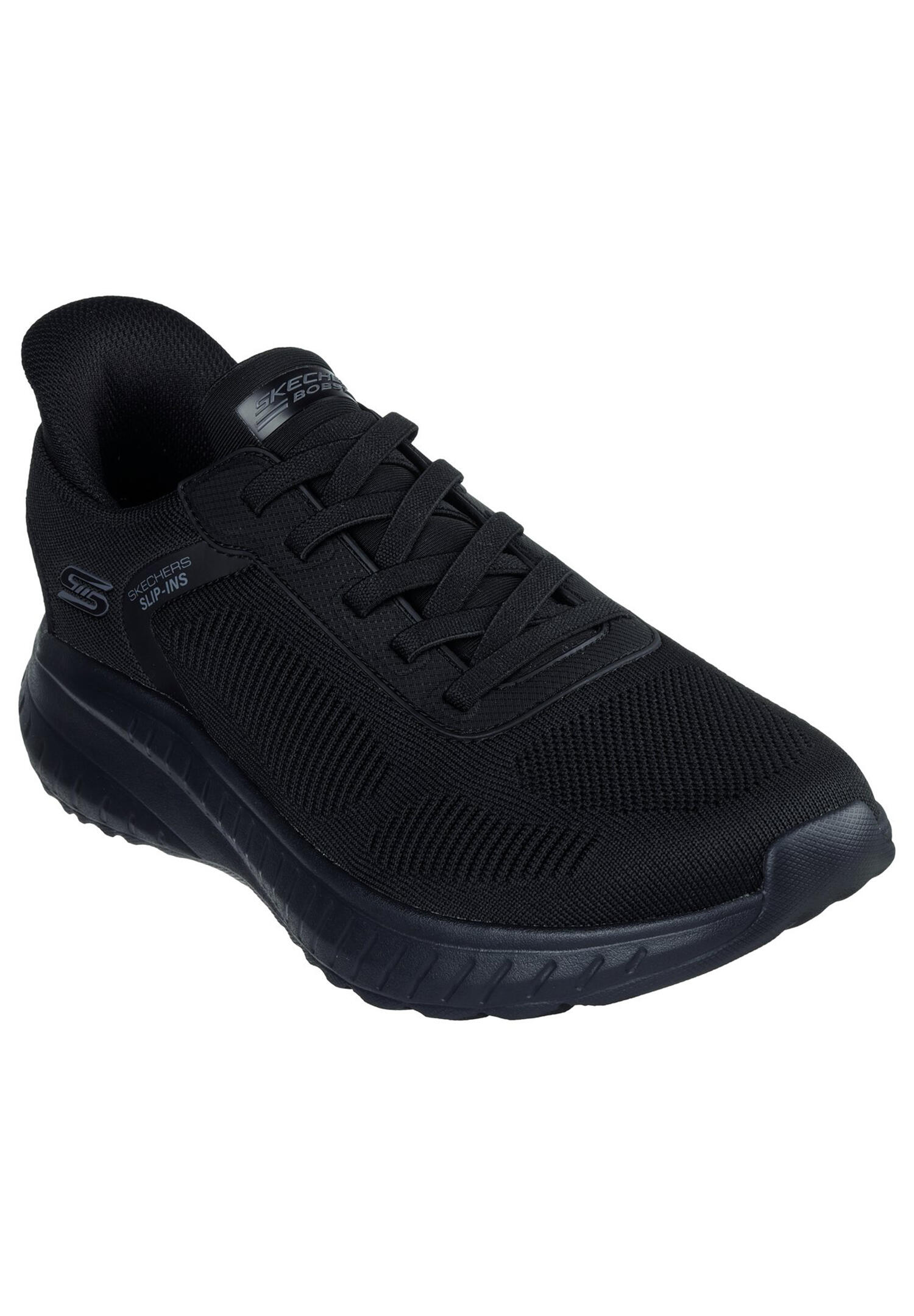 Pantofi sport barbati Skechers Bob Squad Chaos - Solid Step, Negru