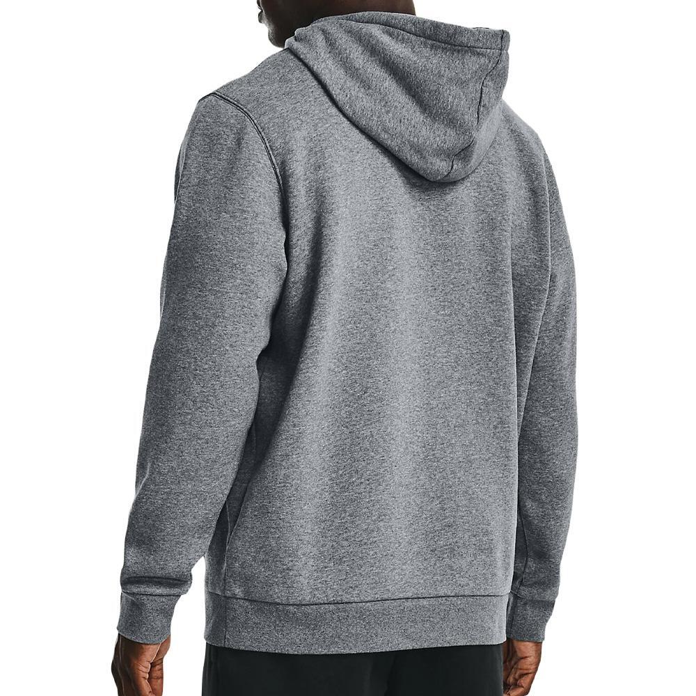 Men's Under Armour Essential Fleece Hoodie in Grey 2/4
