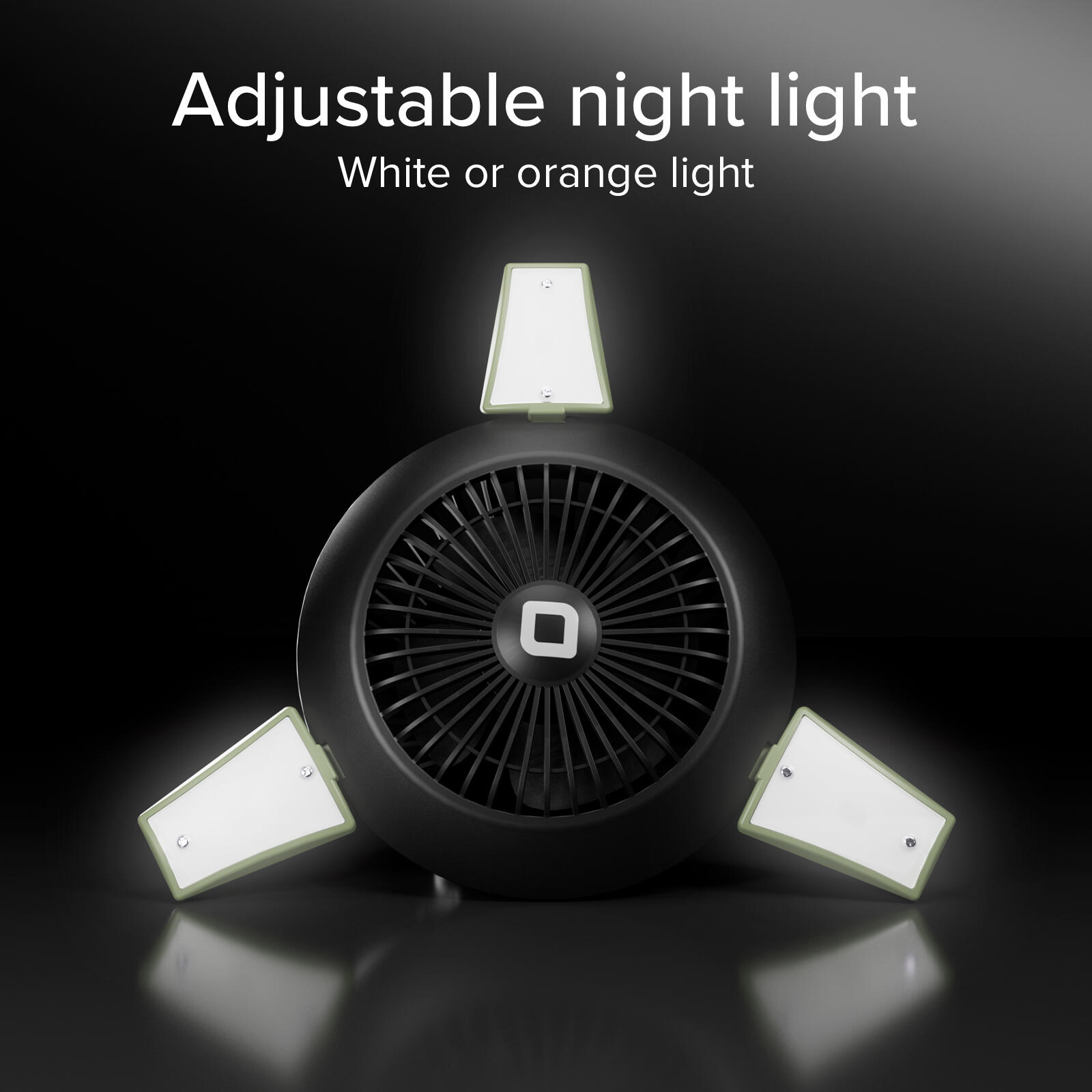 Ventola con Luce per Tenda, Bivacco, Van e Power Bank 4000mAh Integrato 4/7