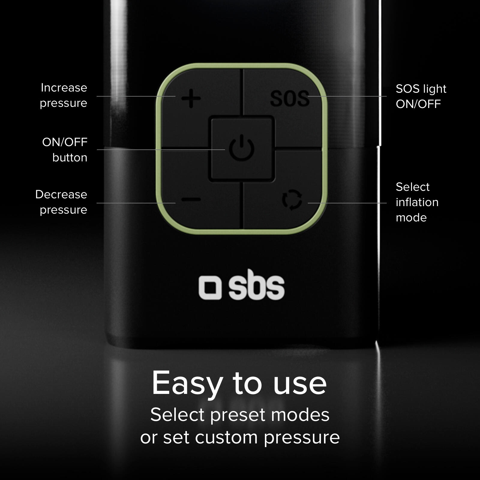 Compresseur portable 3600 mAh avec torche LED intégrée 4/7