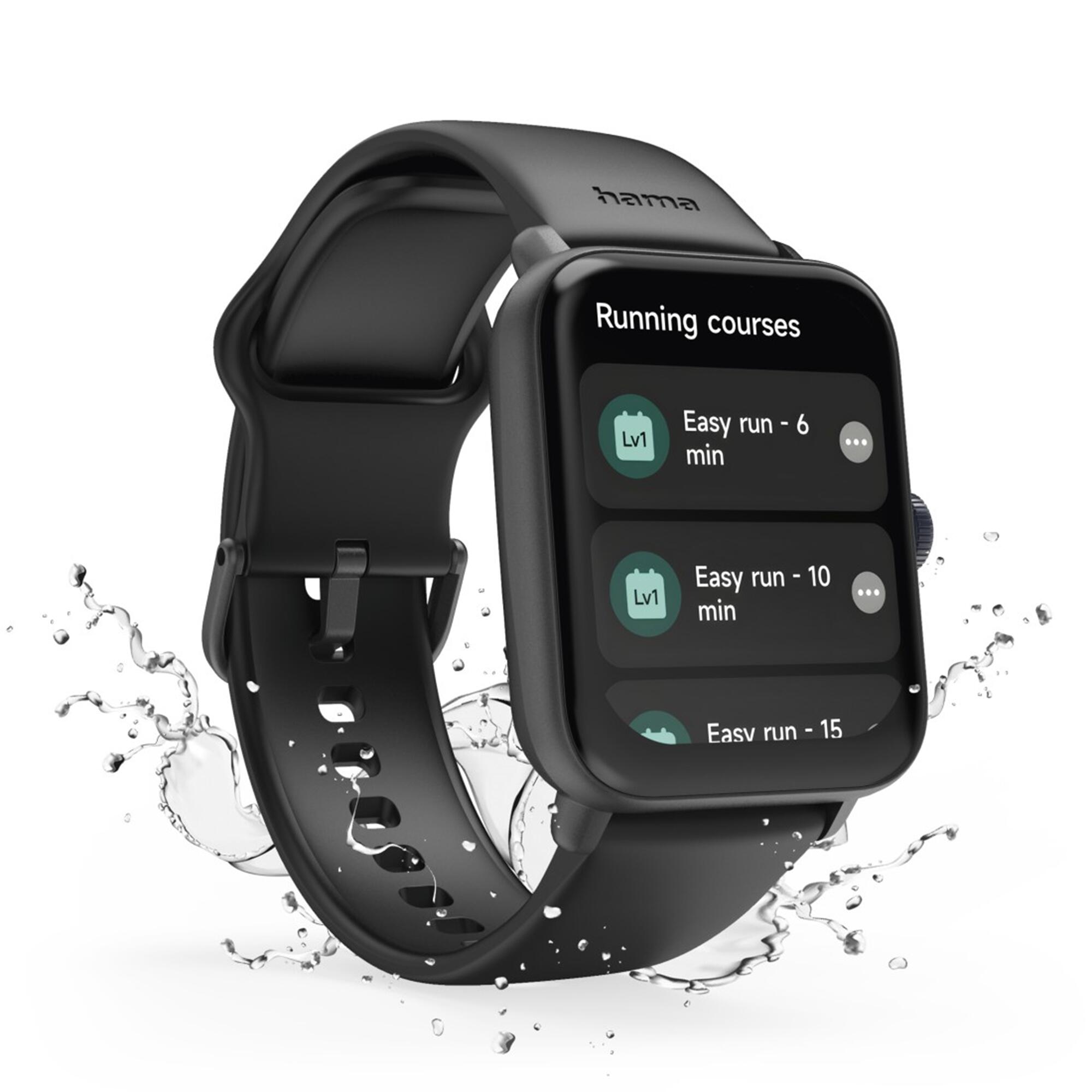 HAMA Smartwatch 6010 Refurbished, GPS, 44mm, Schwarz 5/7
