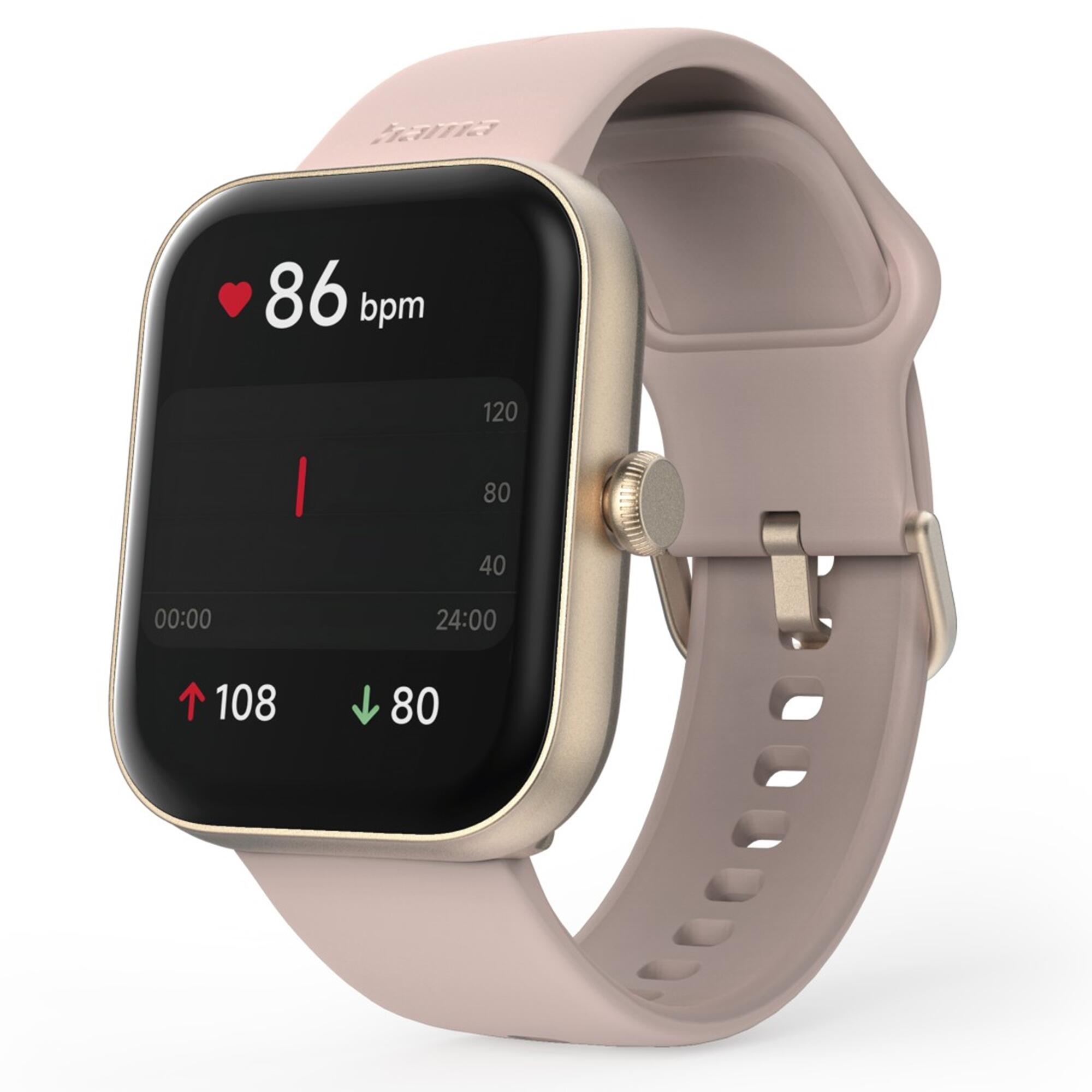 HAMA Smartwatch 5000 Refurbished, Telefonfunktion, IP68, 47mm, Ros 4/7