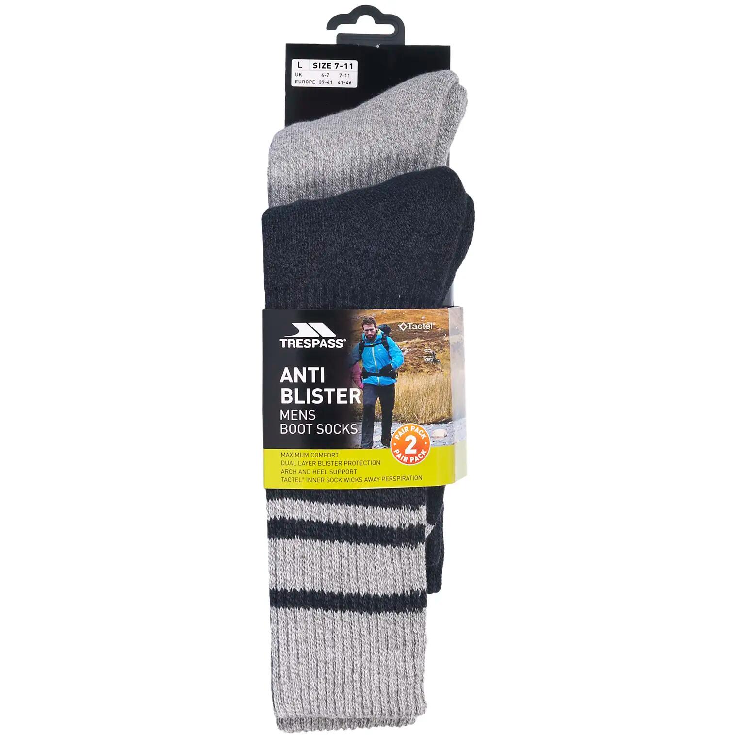 Trespass Hitched - Chaussettes Homme Noir/gris Chiné 4/4