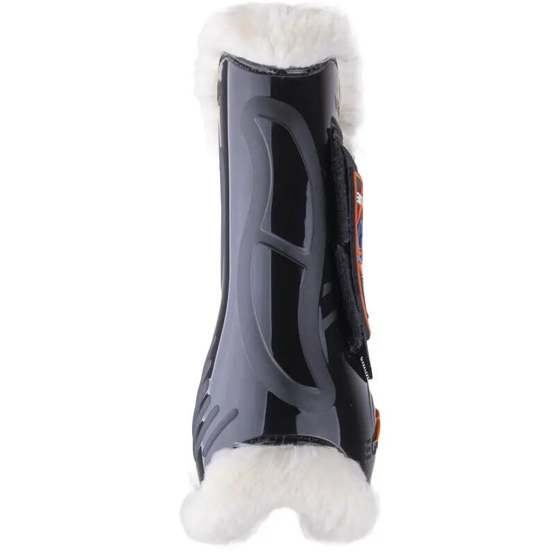 Open front paardbeschermers met klittenband eQuick Vibe Fluffy 3/3