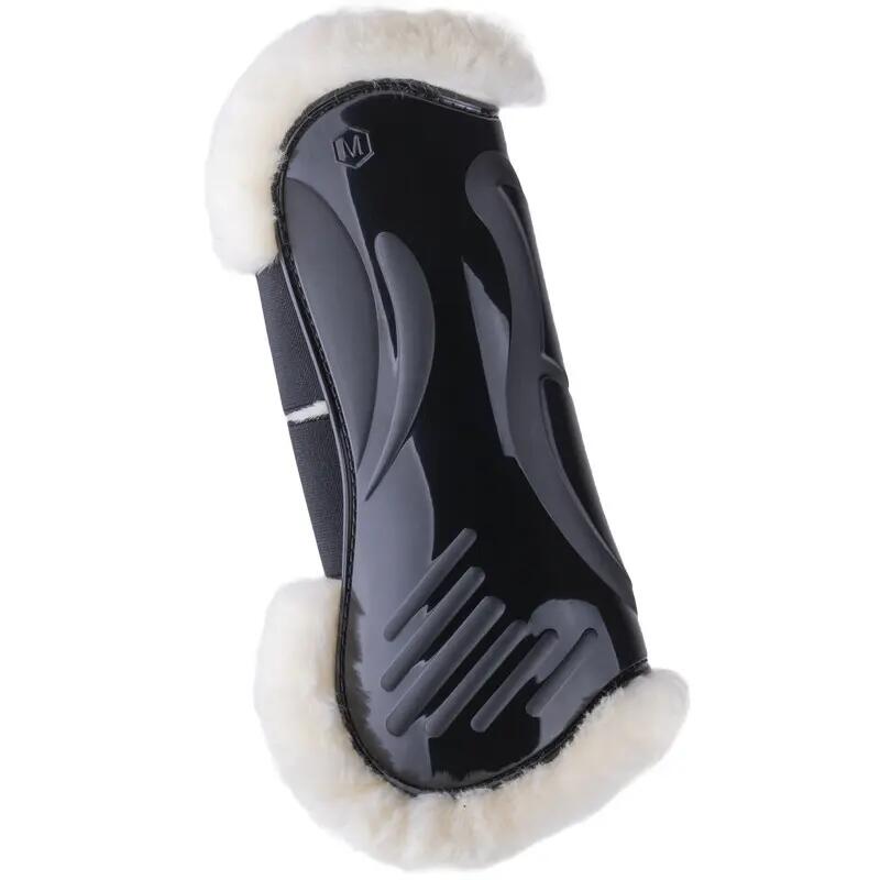 Otwarte ochraniacze na przednie nogi dla koni z rzepem eQuick Vibe Fluffy