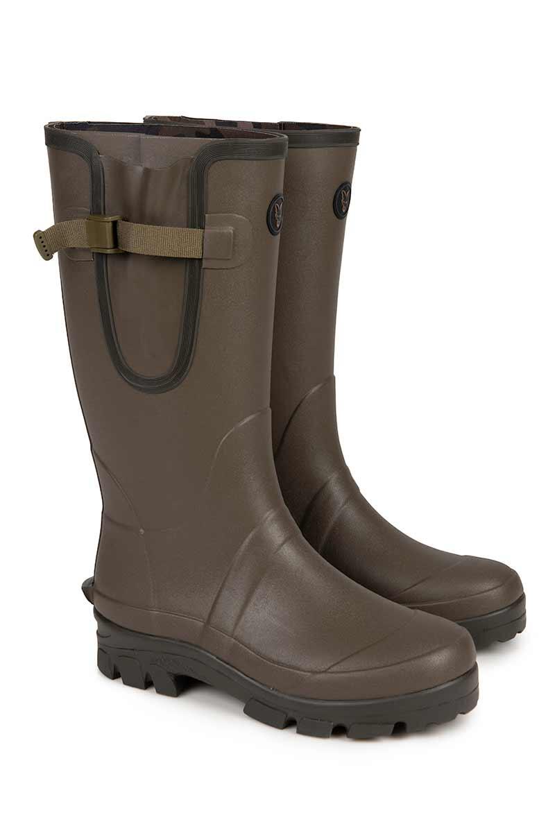 Fox Neoprene Lined Camo Khaki Rubber Boots 46 - Thermo Laarzen 4/6