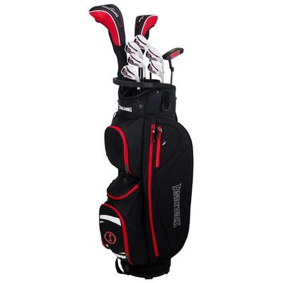Rechten golfset met trolley tas spalding tour 2 fs graphite