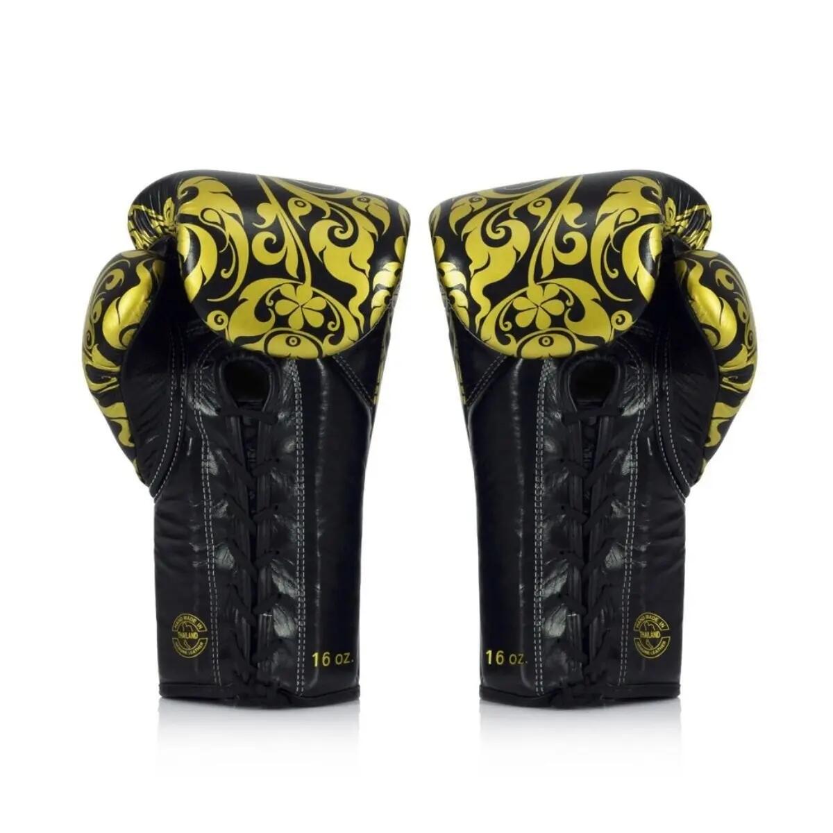 Luvas de boxe Fairtex em couro genuíno BGLG2 pretas, 14 oz 2/2