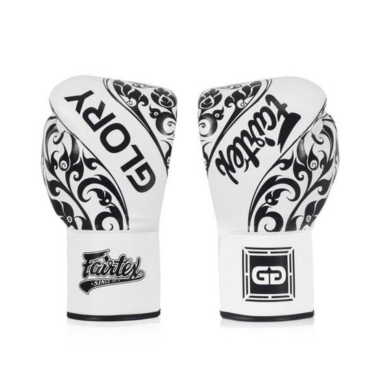 Rękawice Bokserskie ze skóry naturalnej Fairtex BGLG2 Białe 10oz