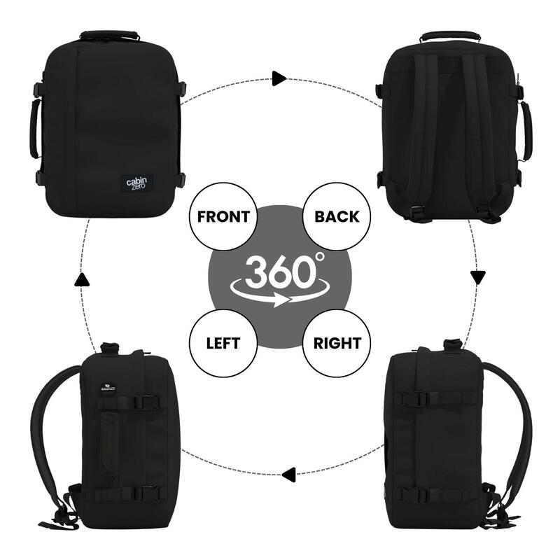 Rucsac CABINZERO Classic 28L, Negru, Unisex