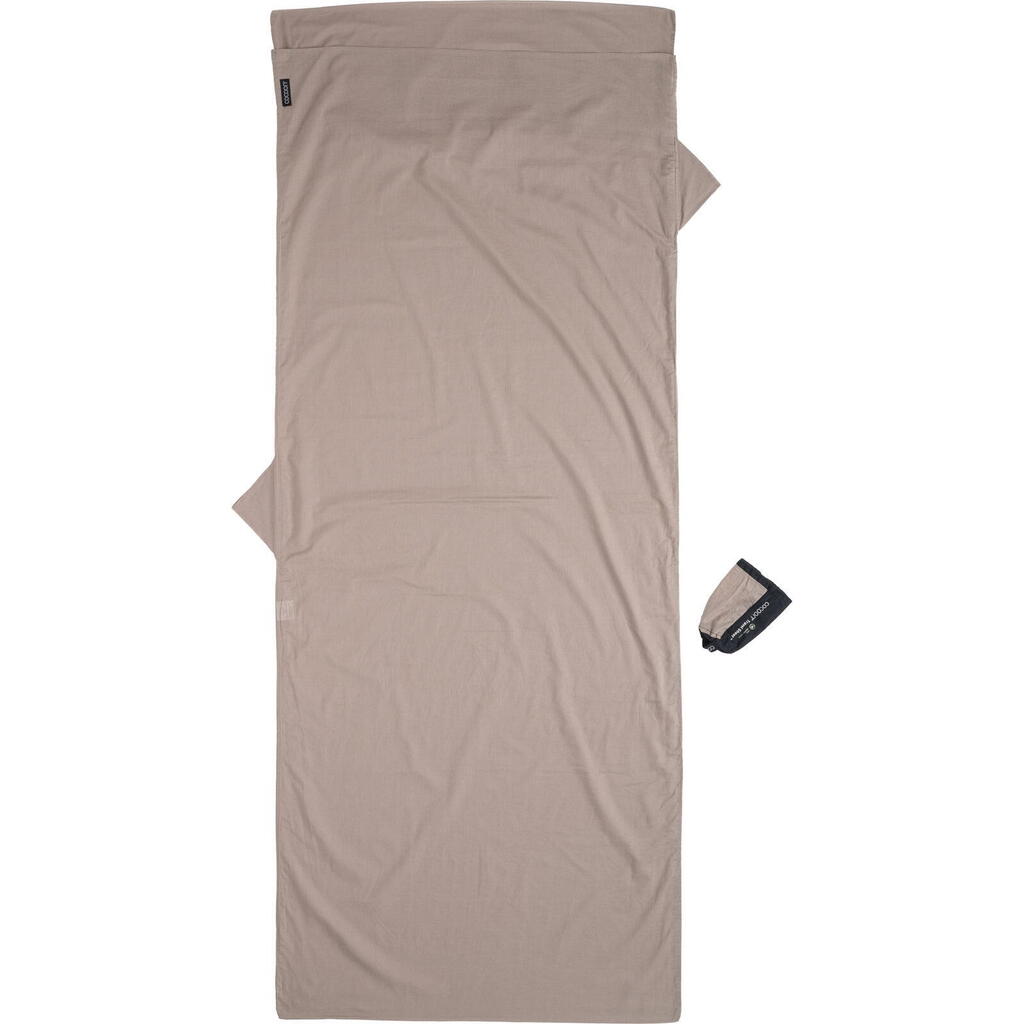 Wkładka do śpiwora Cocoon TravelSheet - Egyptian Cotton - khaki