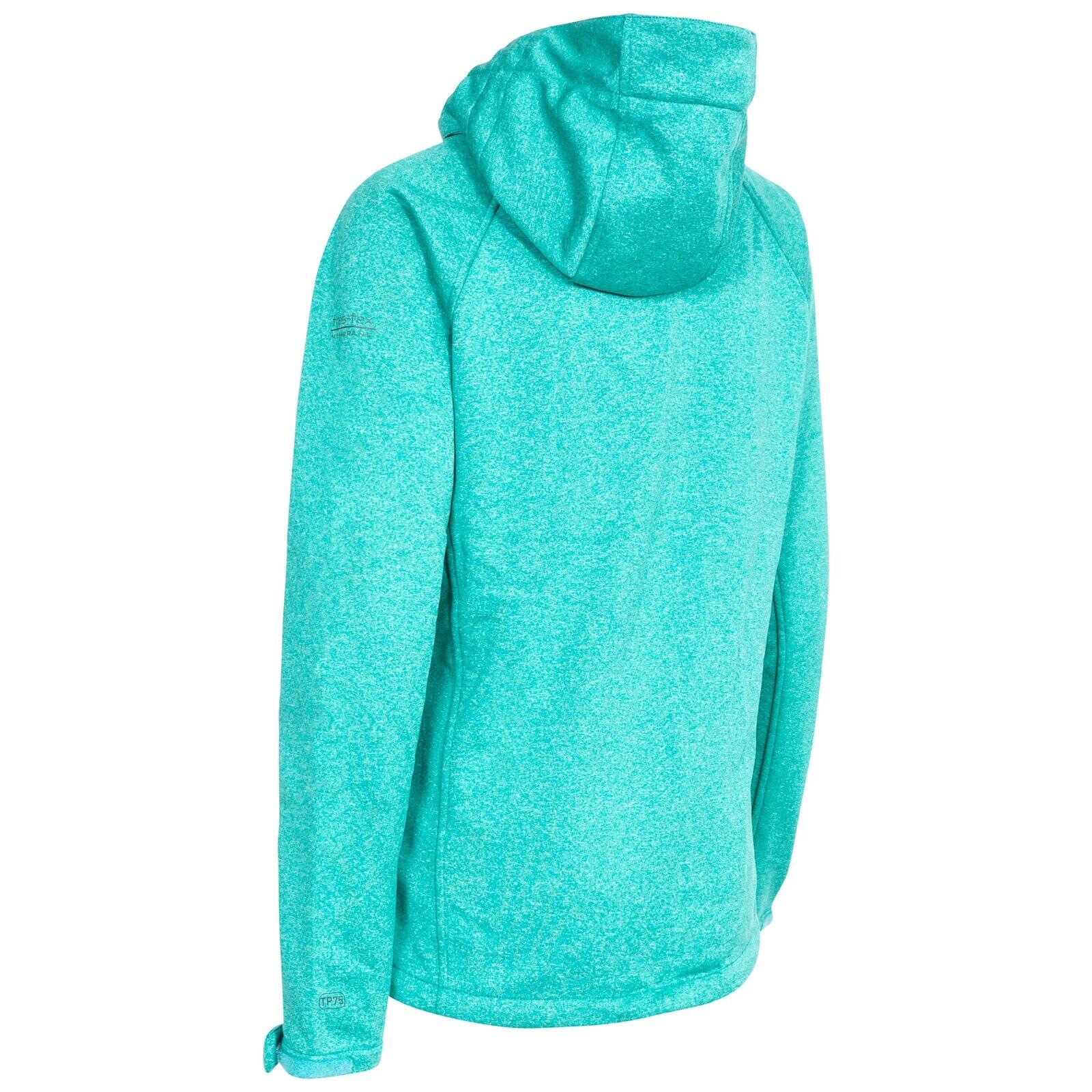 Softshelljacke Angela Damen Meeresgrün meliert 2/4