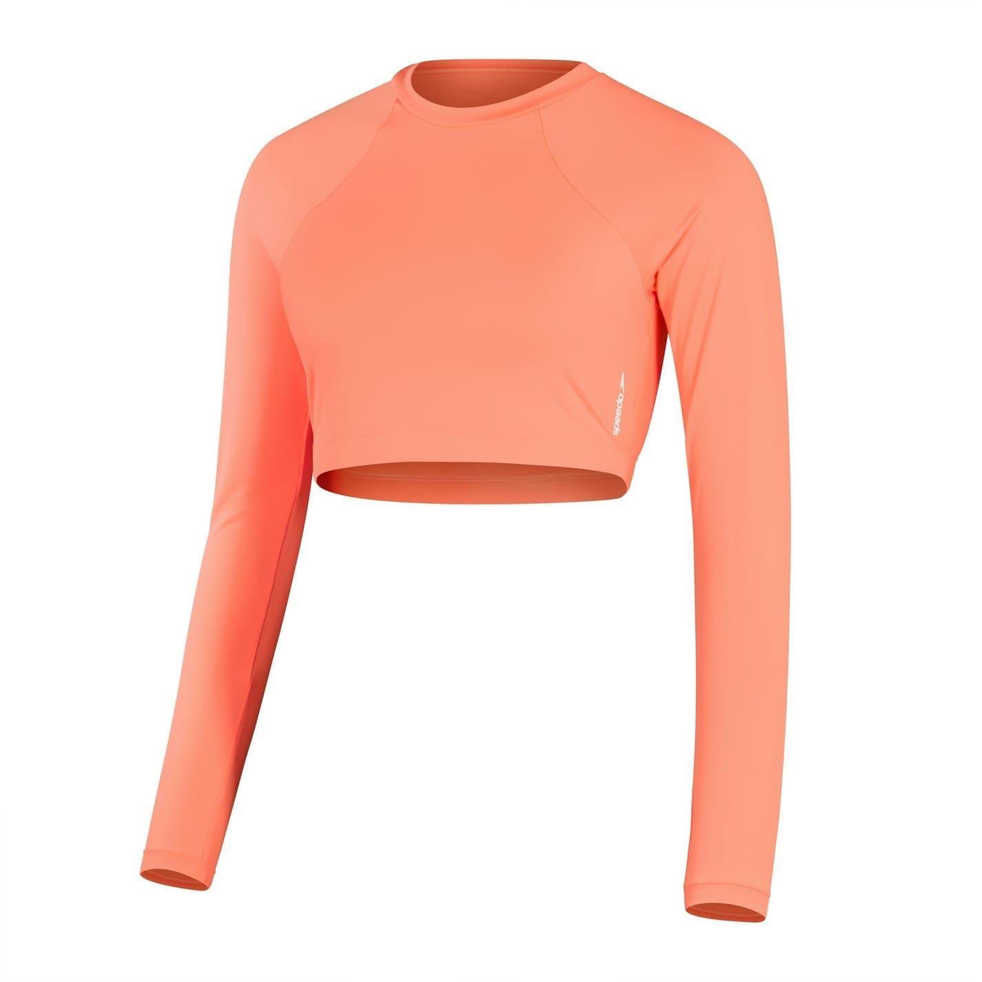 Speedo Womens/Ladies Logo Slim Raglan Crop Top