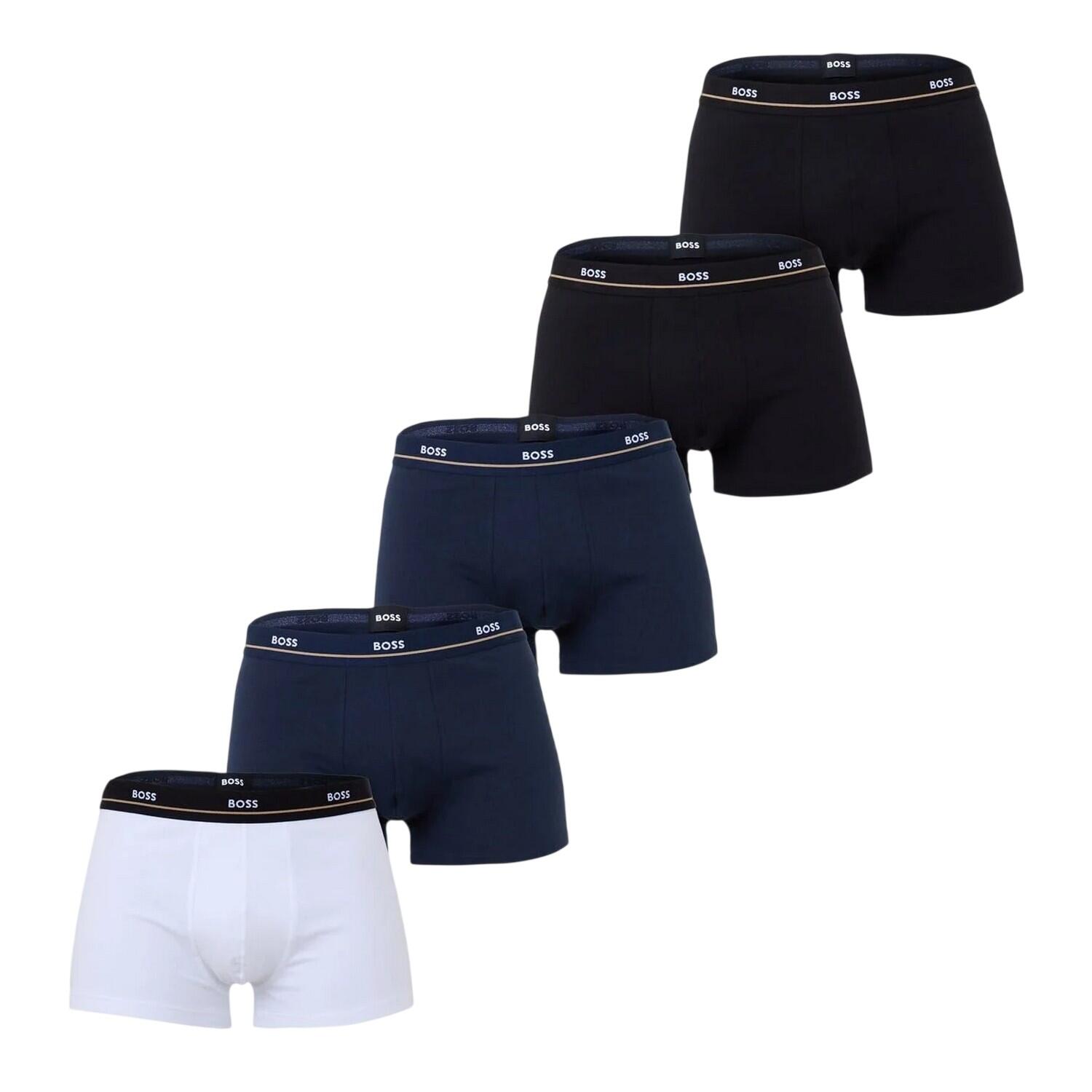 Boss Mens Plain Boxer Shorts (Pack of 5)