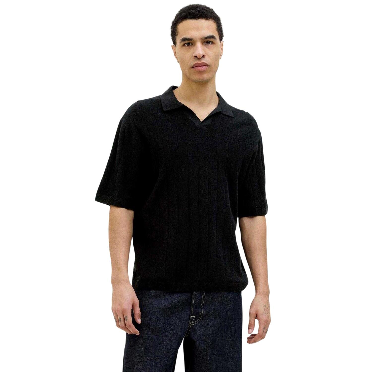 Jack And Jones Mens Ribbed Polo Shirt