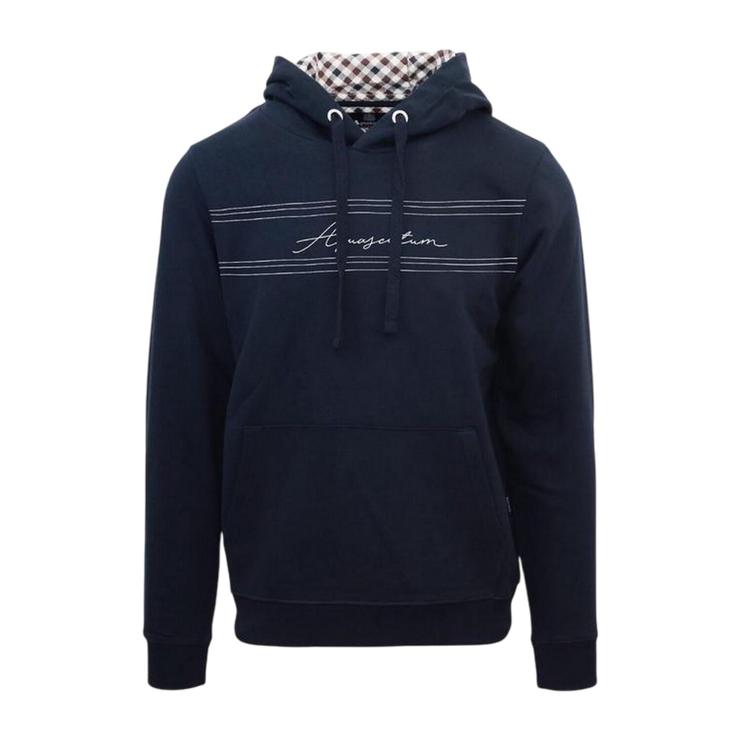 Aquascutum Mens Signature Regular Hoodie