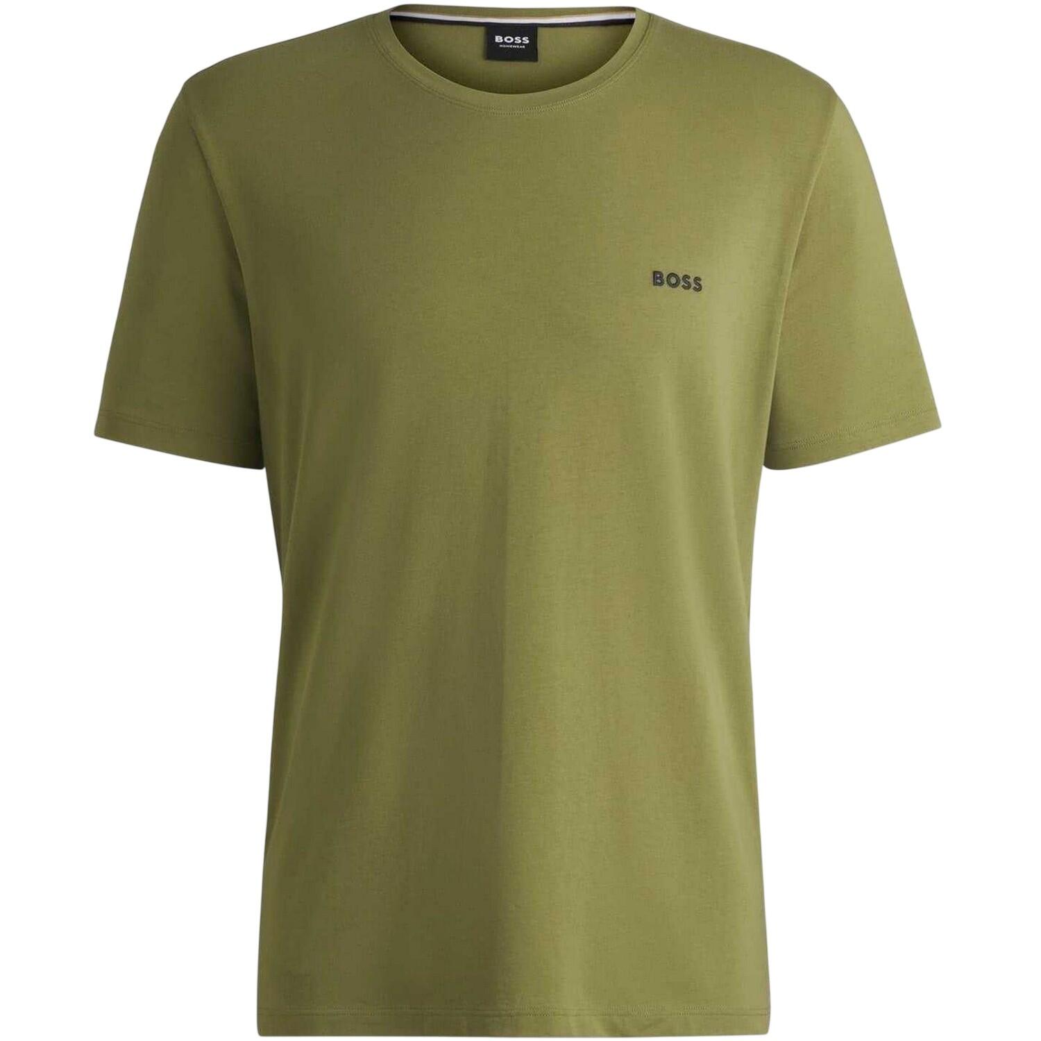 Boss Mens Mixmatch Crew Neck Short-Sleeved T-Shirt