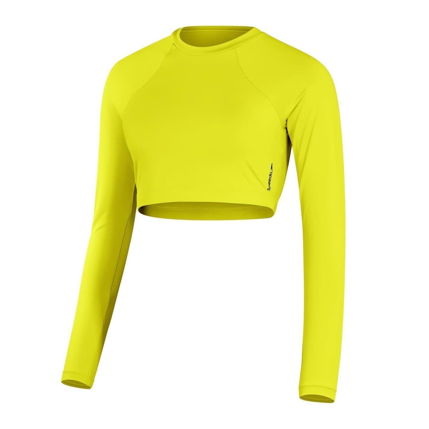 Speedo Womens/Ladies Logo Slim Raglan Crop Top