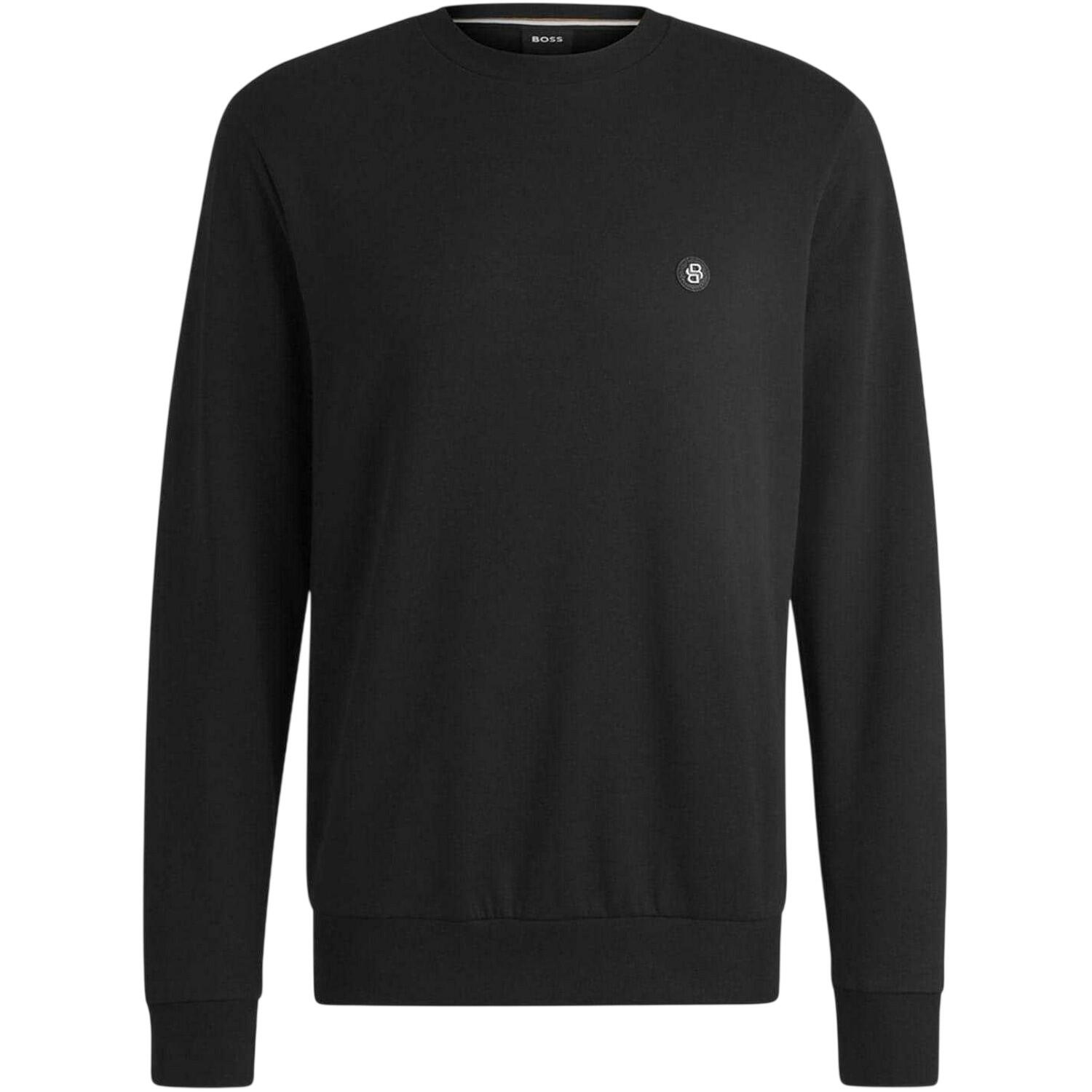 Boss Mens Patch Crew Neck Sweatshirt