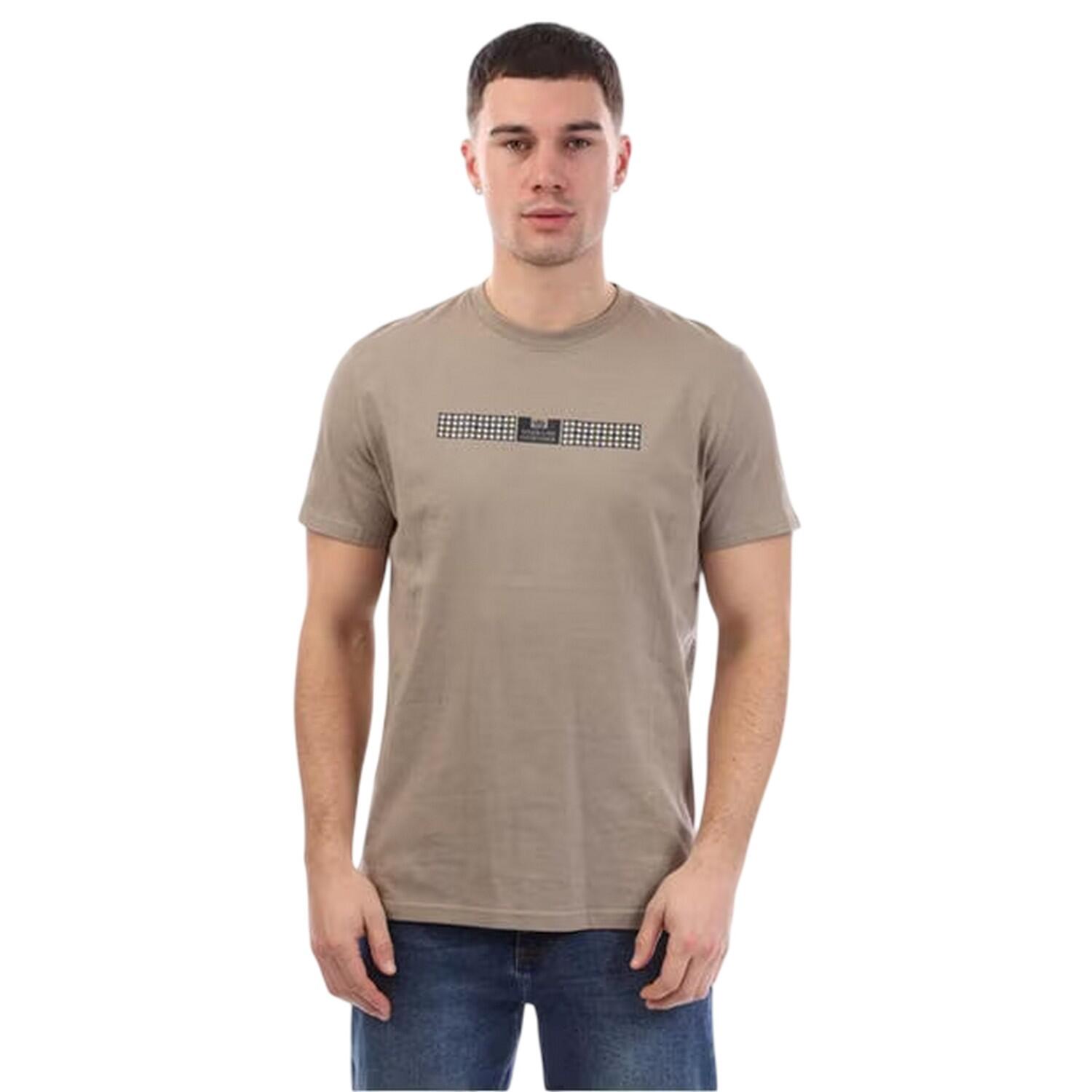Weekend Offender Mens Shareck Checked Regular T-Shirt