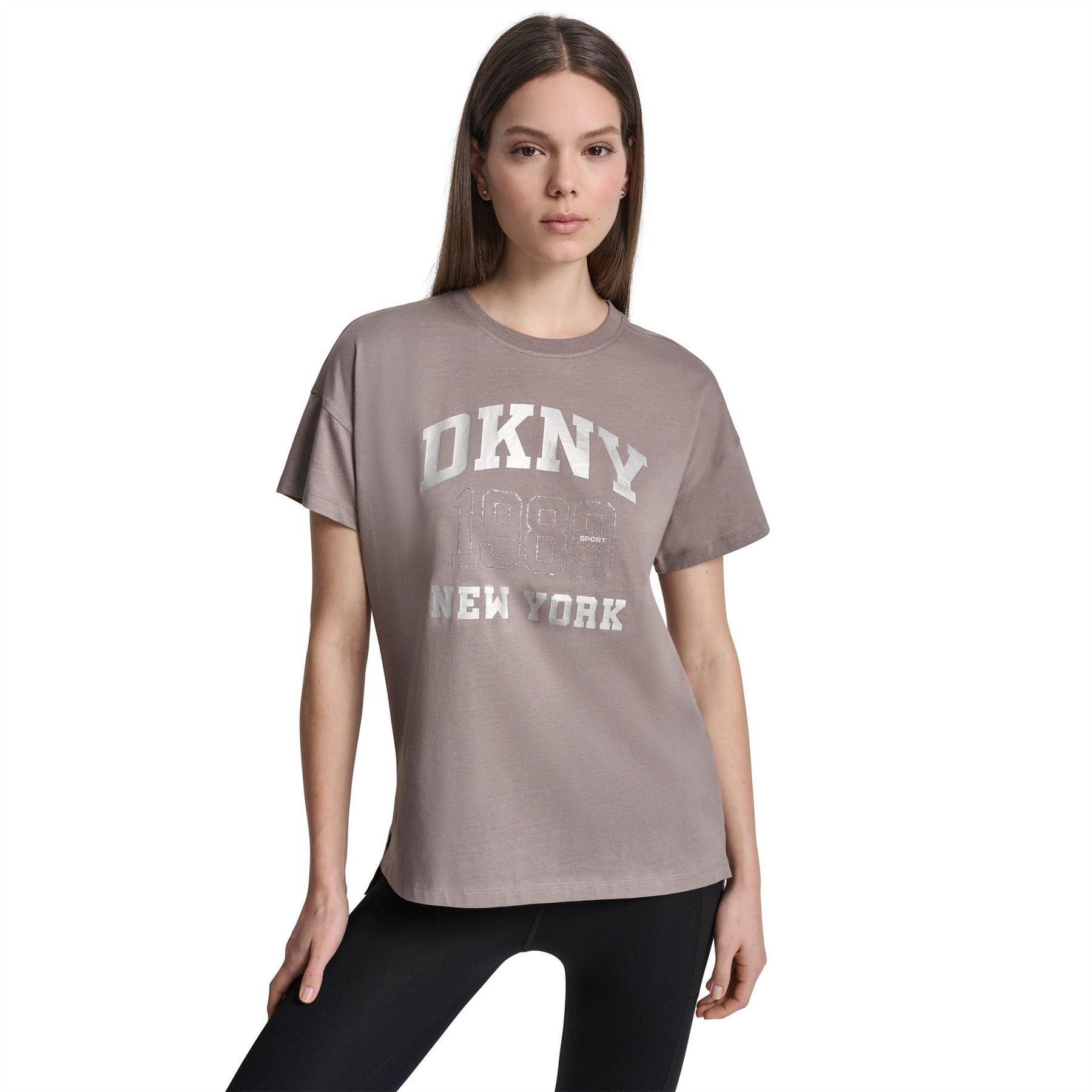 DKNY Womens/Ladies 1989 Shimmer Regular T-Shirt