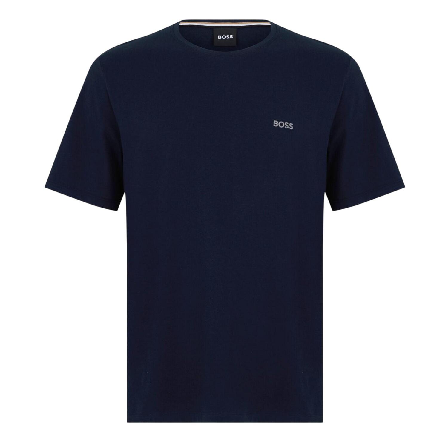 Boss Mens Mixmatch Crew Neck Short-Sleeved T-Shirt