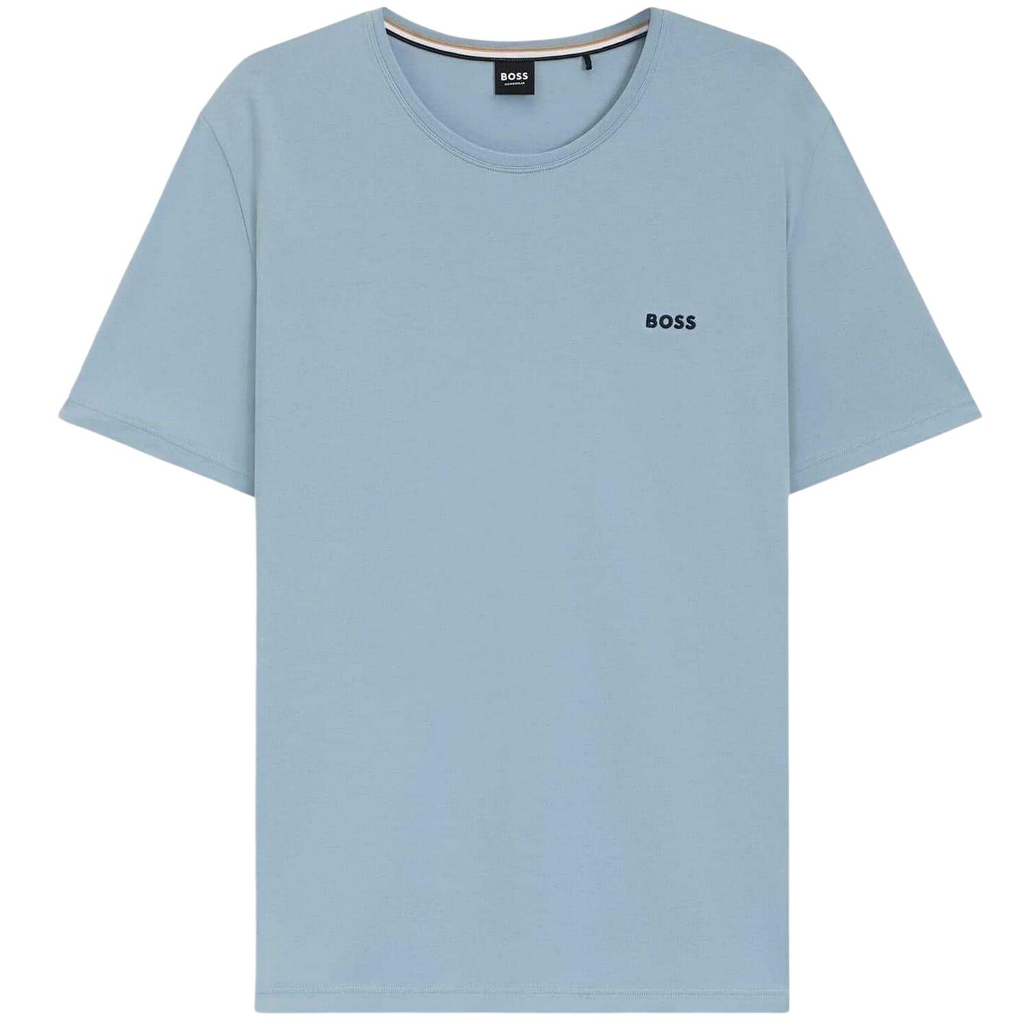 Boss Mens Mixmatch Crew Neck Short-Sleeved T-Shirt