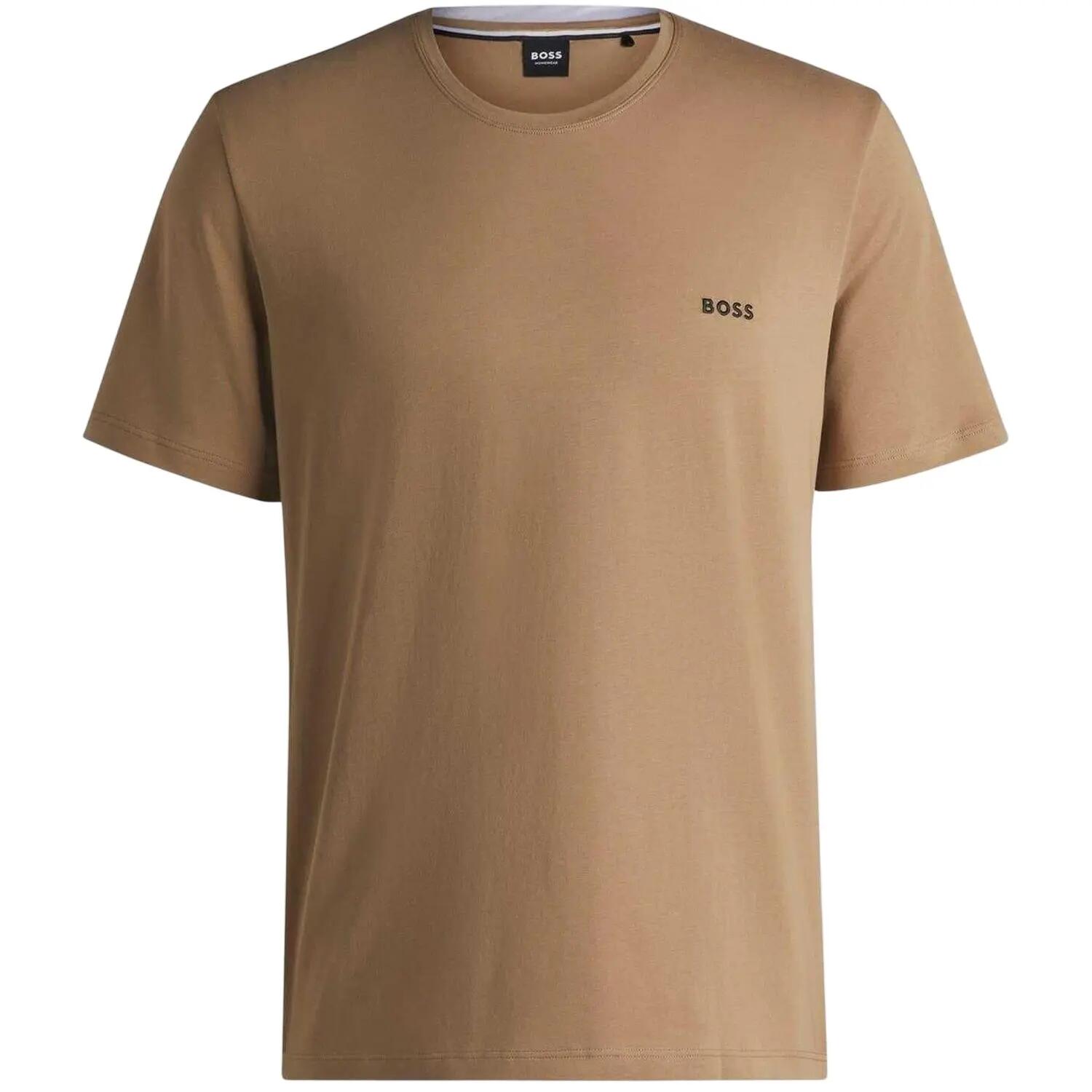 Boss Mens Mixmatch Crew Neck Short-Sleeved T-Shirt