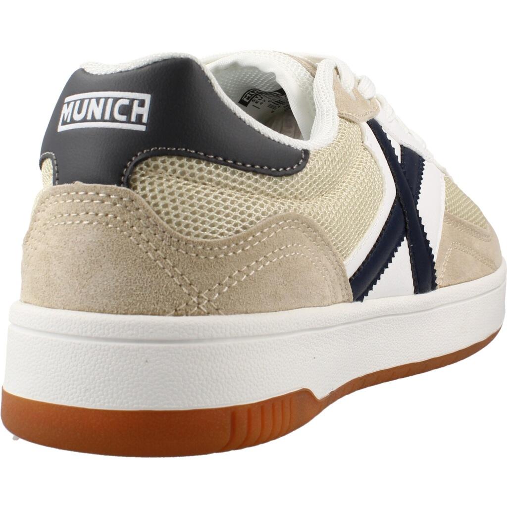 MUNICH STILO 08 Sneaker dall'Estetica Contemporanea Beige e Marina 3/5