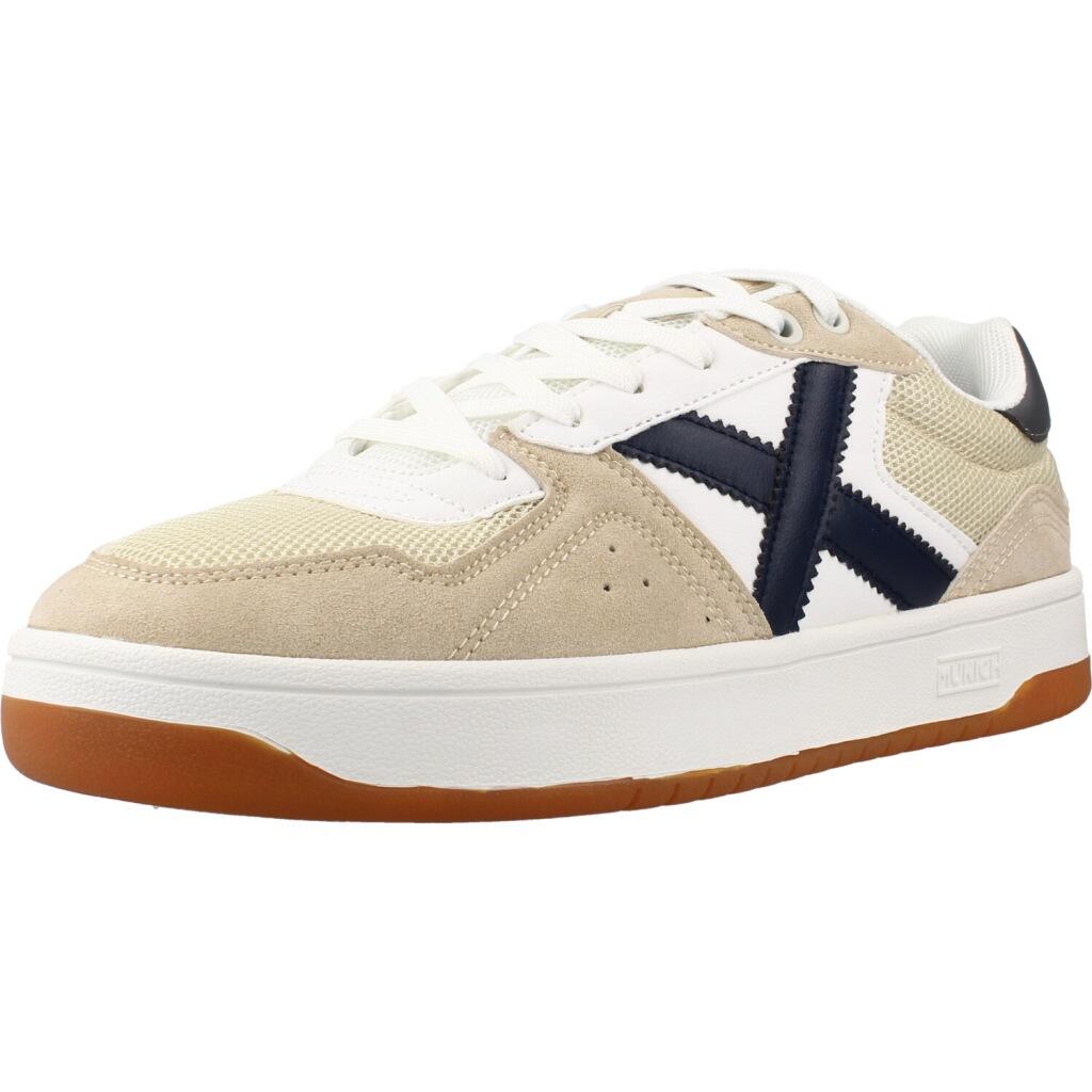MUNICH STILO 08 Sneaker dall'Estetica Contemporanea Beige e Marina 1/5