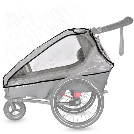 Regenschutz für Einsitzer-Fahrradanhänger Kidgoo 1 / Kidgoo 1 Sport