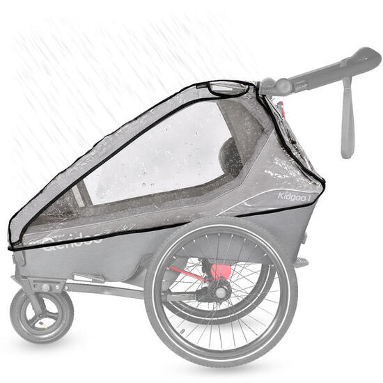 Regenschutz für Einsitzer-Fahrradanhänger Kidgoo 1 / Kidgoo 1 Sport