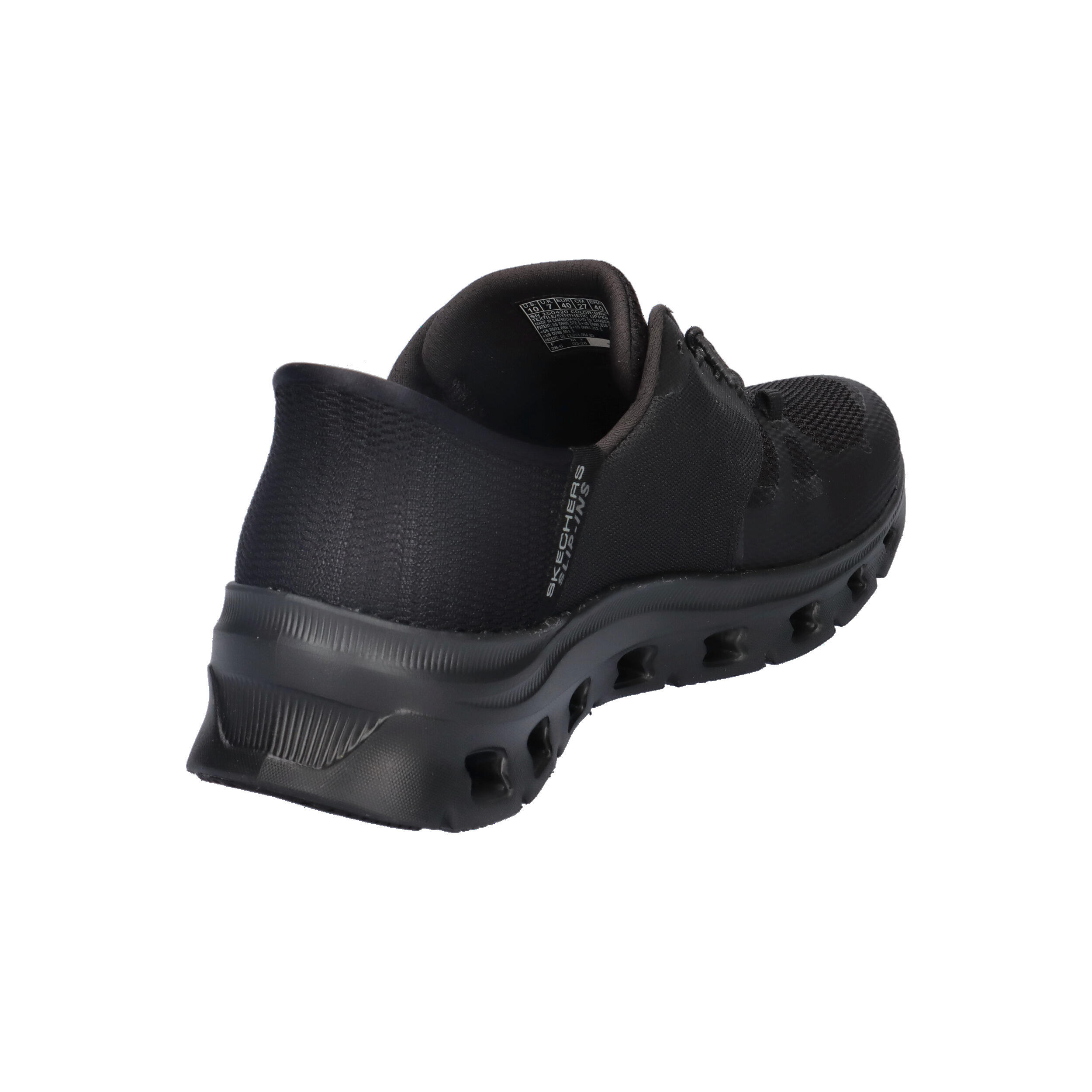 Baskets slip-on femme GLIDE-STEP PRO noires 6/7