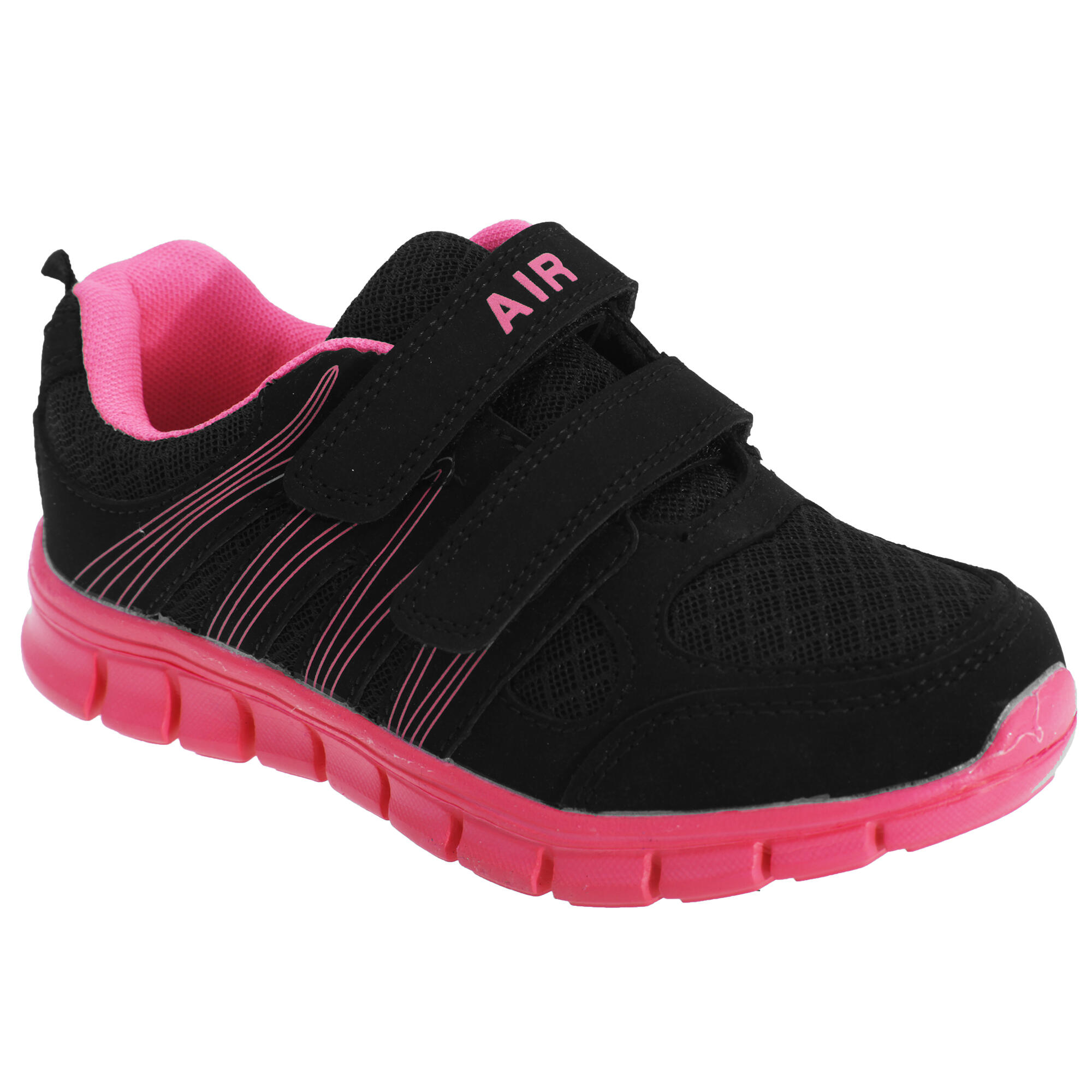 black / fuchsia pink