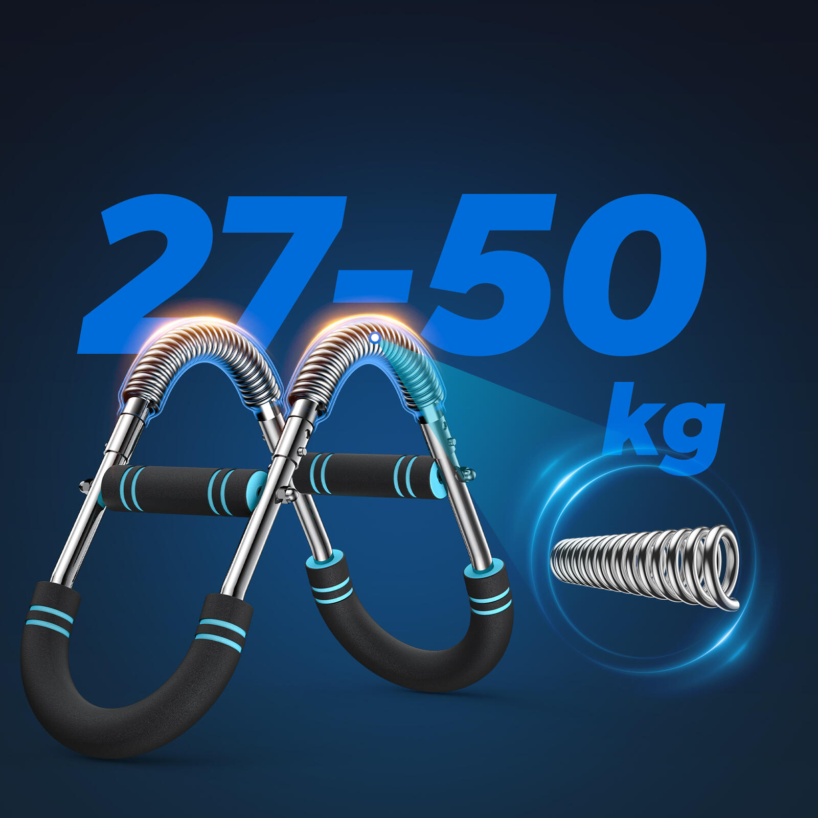 Twister de renforcement réglable 27–50 kg, compact, noir 4/7