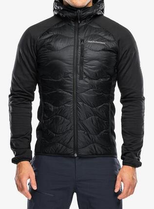 Kurtka Peak Performance puchowa męska Helium Down Hybrid Hood czarna - XXL