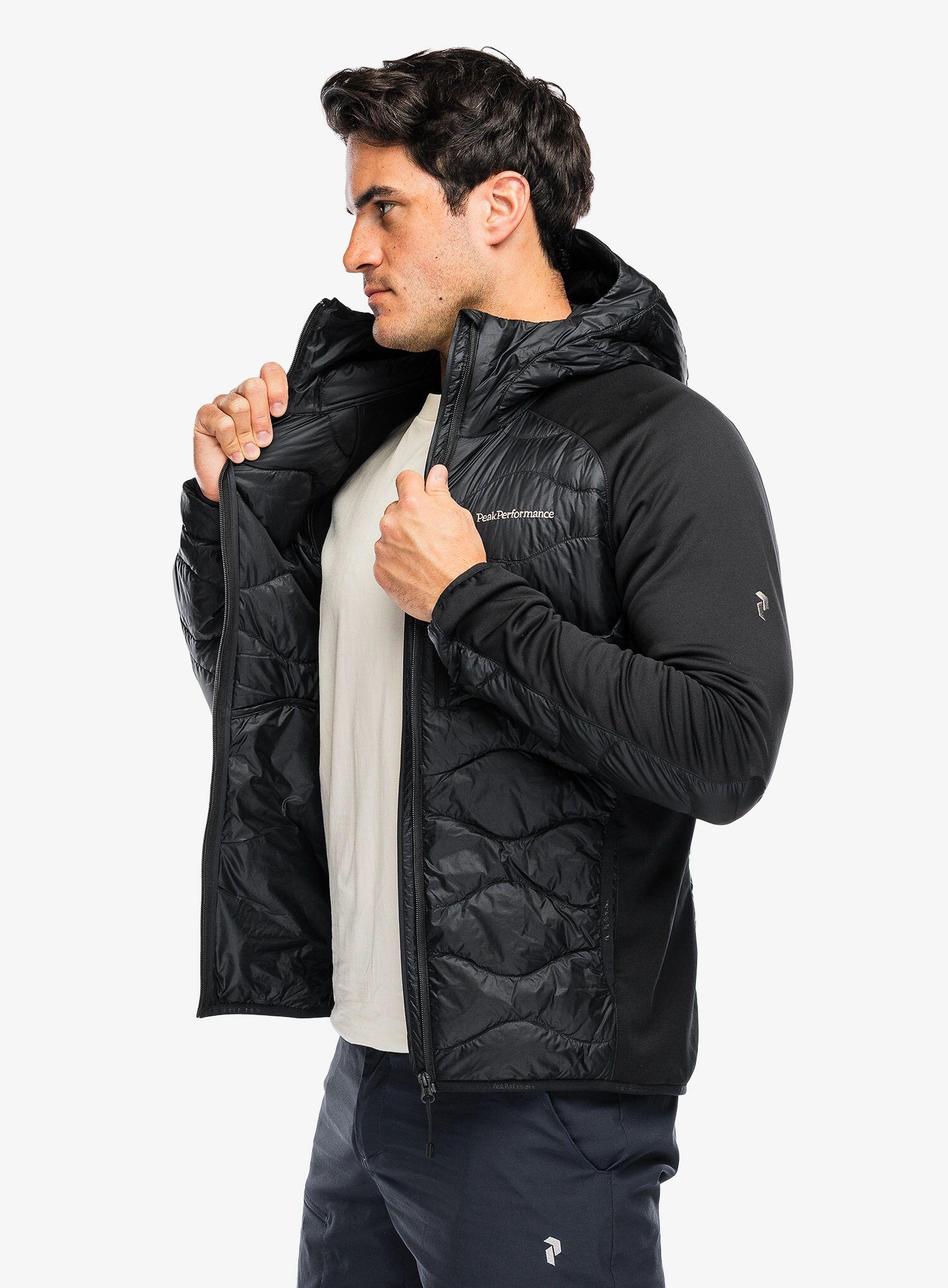 Kurtka Peak Performance puchowa męska Helium Down Hybrid Hood czarna - L 7/7