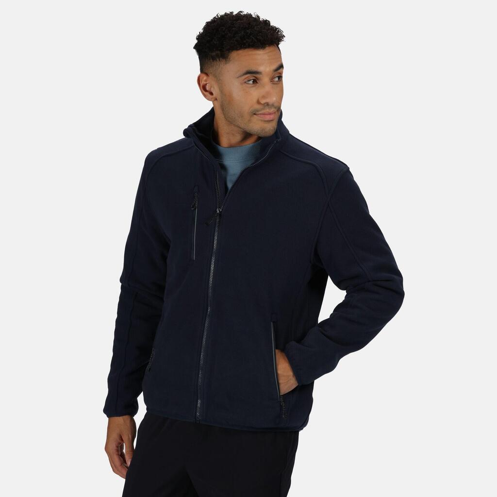 Mens Waterproof Fleece Jacket (Navy)