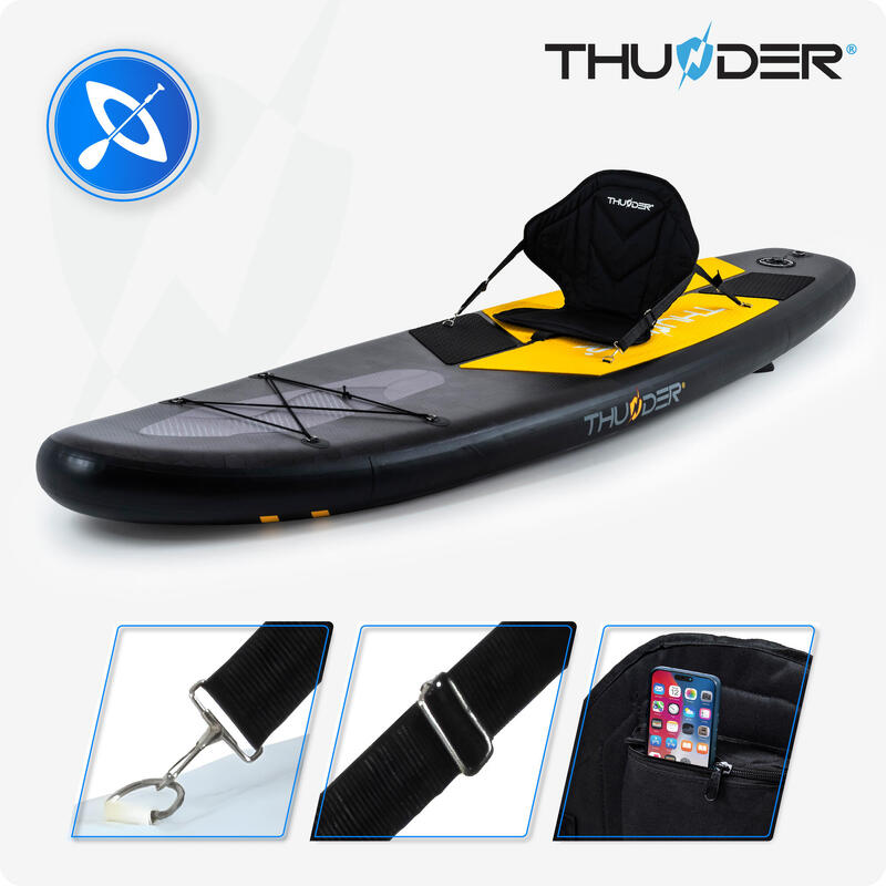 Placă SUP 320 cm gonflabilă caiac pentru înot THUNDER cu scaun și accesorii