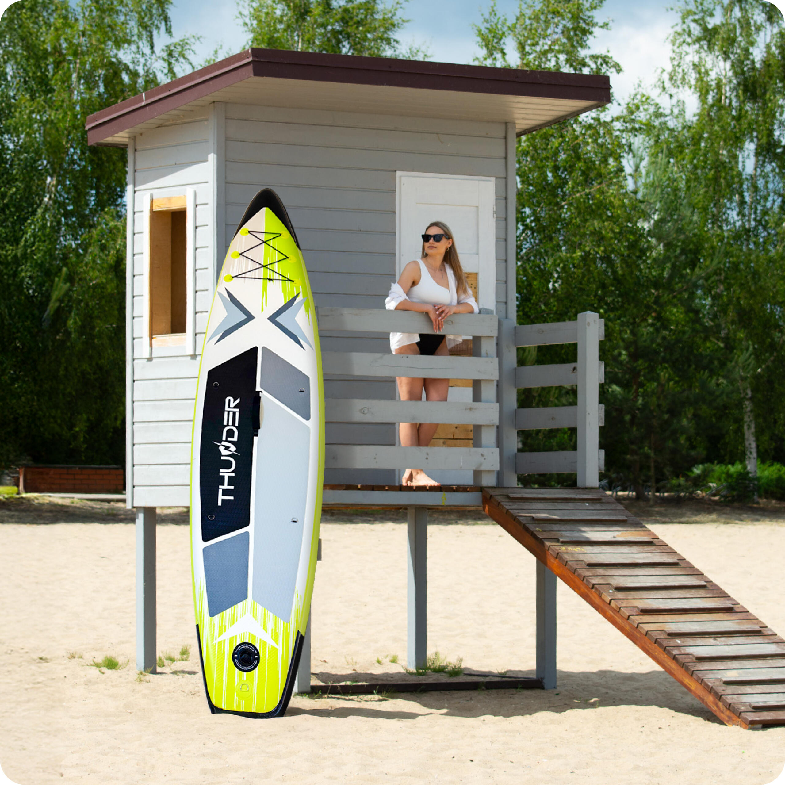 Deska SUP pompowana akcesoria THUNDER VELA 320cm 7/8