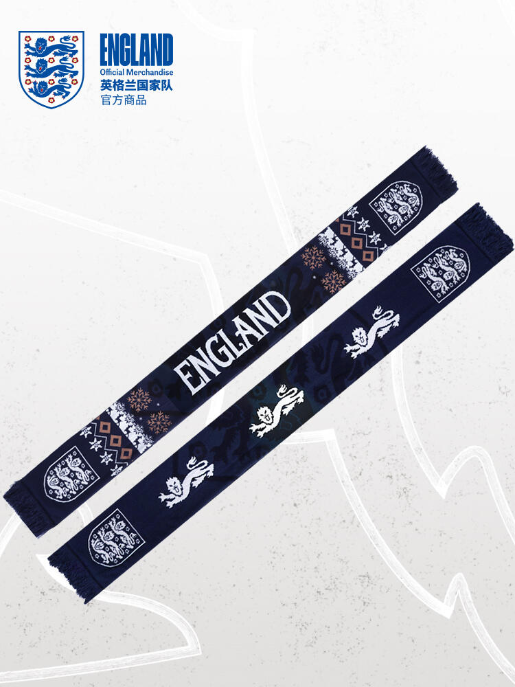 England Football Association Color Block Knitted Scarf