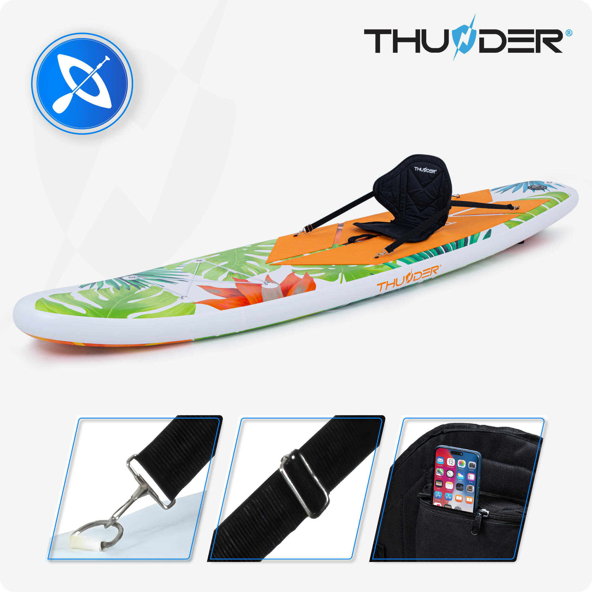 Deska SUP pompowana akcesoria THUNDER TROPI-LIGHT 350cm 4/8