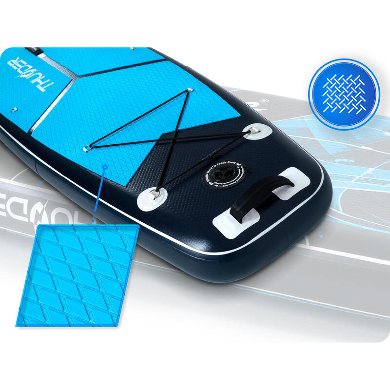 Placă SUP 365 cm THUNDER profesională, stabilă, caiac, set complet