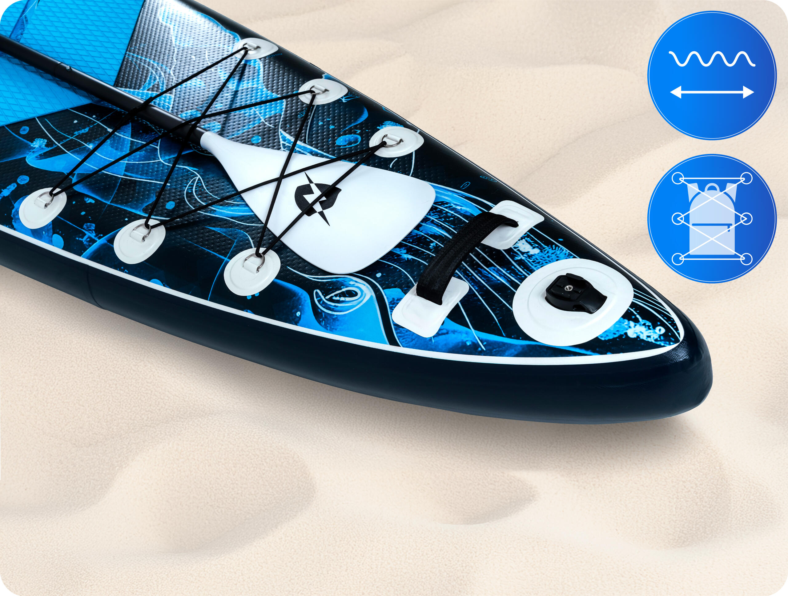 Deska SUP pompowana akcesoria THUNDER BLUET 365cm 4/8