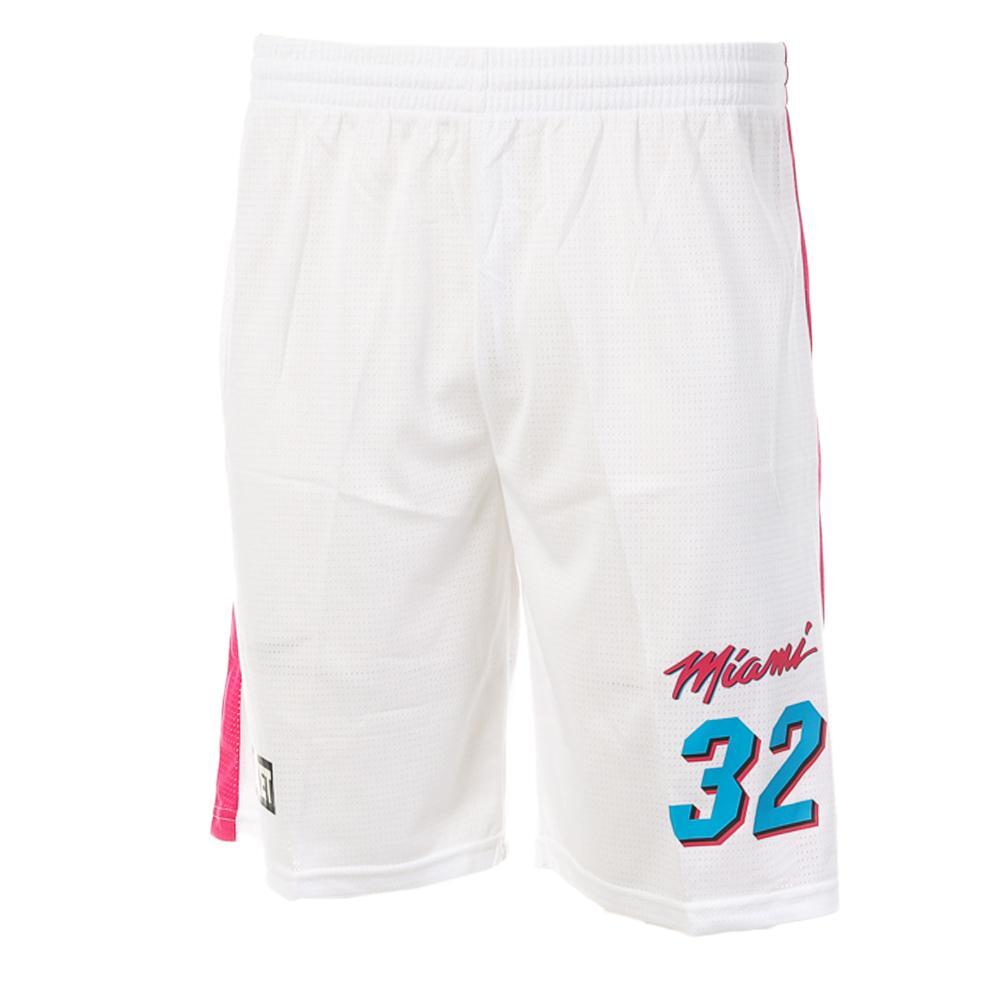 Sport Zone Miami Basketball Shorts für Herren - Weiß/Pink 1/3