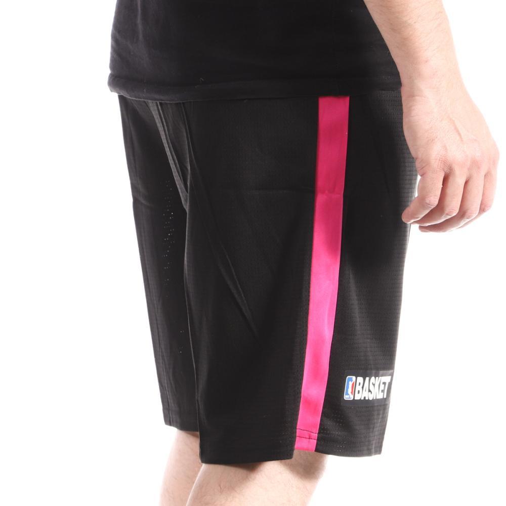 Short Basket Uomo Sport Zone Miami Nero 3/4