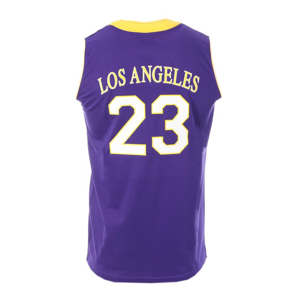 Los Angeles Maillot de Basketball Violet/Jaune Homme Sport Zone 3/3