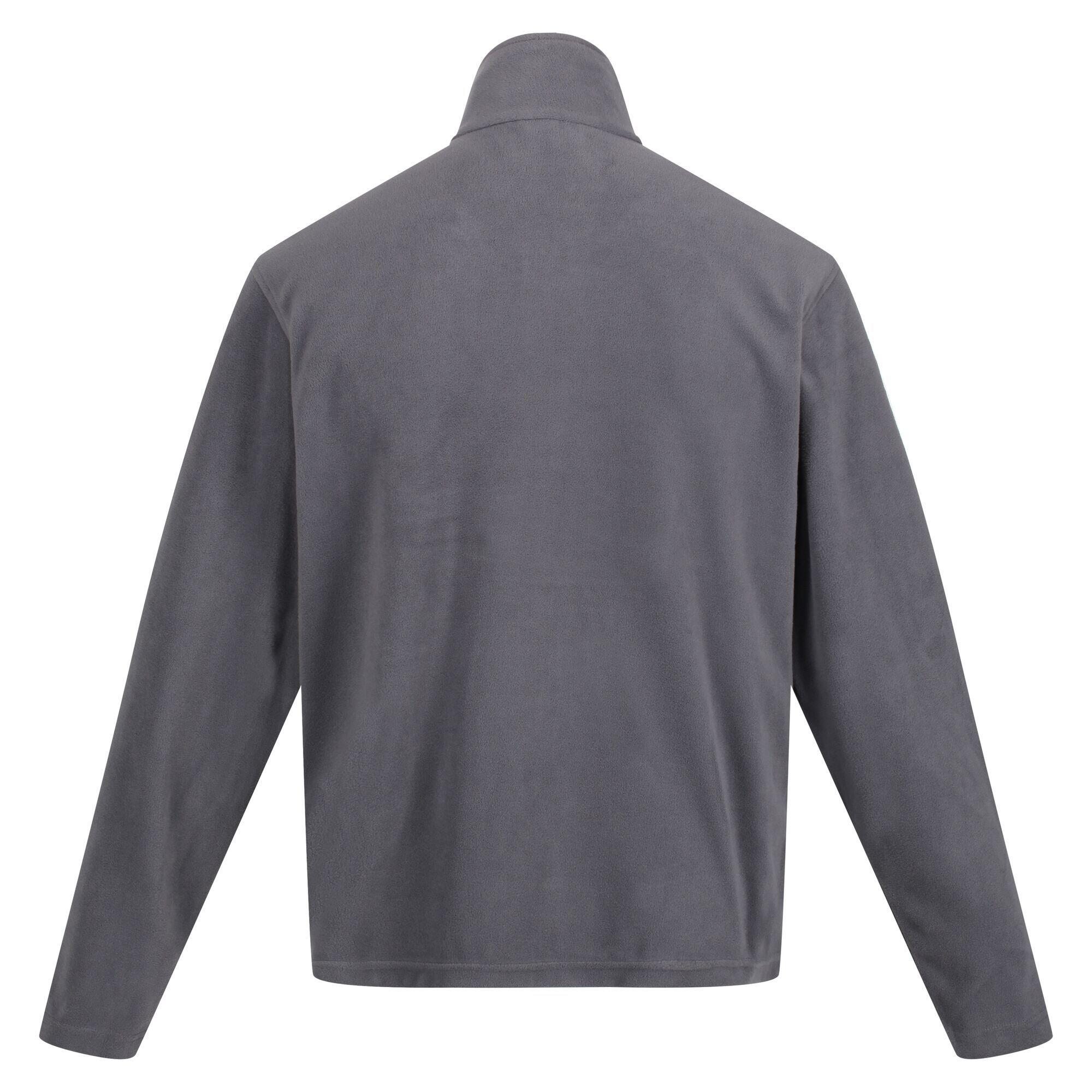 Mens Classic Microfleece Jacket (Seal Grey) 2/5
